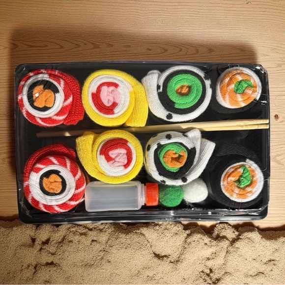 Sushi Themed Socks - Picture 1 of 2